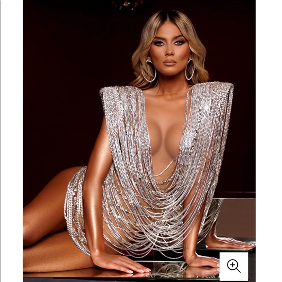 Albina Dyla Helene Chain Dress - Picture 2 of 5